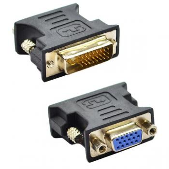 Adaptador DVI-D Dual Link x VGA - DVI Macho X VGA Femea