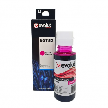 Refil Tinta Compatível HP EGT52 Magenta 100ml Evolut