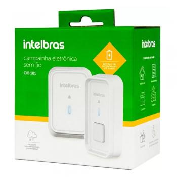 Campainha sem Fio com Bateria CIB 101 Branca Intelbras 4522001
