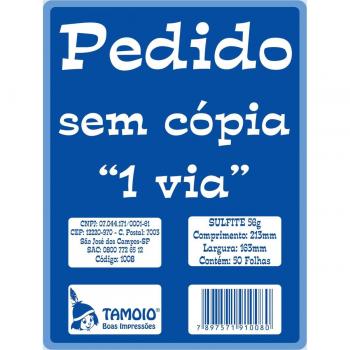 Bloco Talão de Pedidos 1/18 Med. 1v