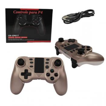 Controle Sem Fio para PS4 E PC Com Touch Vibração e Botão Turbo