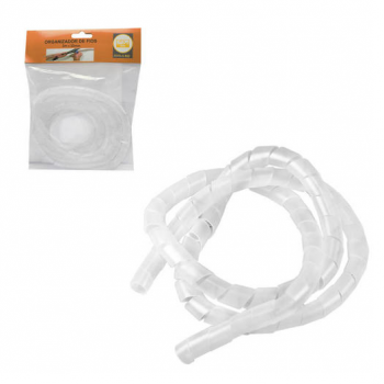 Organizador de Fios Espiral 1m x 15mm Transparente 2935 Rio Tijucas