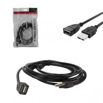 Cabo Extensor USB 2.0 Macho para Femea 3 Metros
