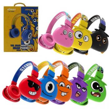 Headphone Bluetooth 5.0 Infantil Jellie Monsters Sortido LC-868 Xtrad