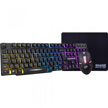 Kit Mouse Teclado e Mouse Pad Gamer Kmex KM5228 RGB + MOA834 + Pad FXX Preto B3KM5228U11CB1X
