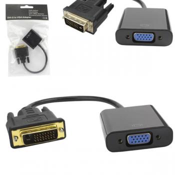Conversor Adaptador DVI 24+1 para VGA 15 Pinos Fêmea