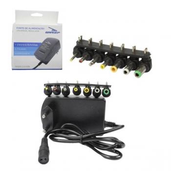 Fonte Universal Com Regulagem 30w 3.0A Bivolt 7 Pinos 3v a 12v D-536 GRASEP
