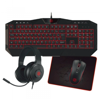 Kit Gamer Teclado Mouse, Mouse Pad E Fone De Ouvido TPC-067VR Hoopson