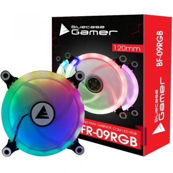 Cooler Fan Ring Controlavel BFR-09RGB Led RGB 120mm Bluecase - Box - BFR09RGBCASE
