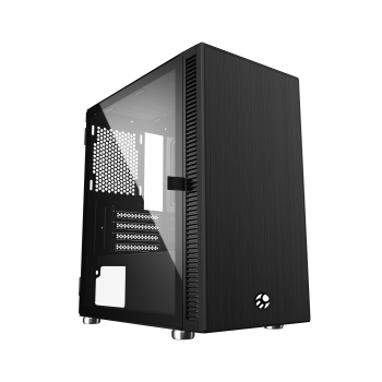 Gabinete Gamer BG-048B Skygate Preto Bluecase - sem Fonte / Vidro / USB 3.0 / MICRO-ATX / MINI-ITX
