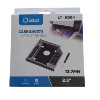 Adaptador Caddy DVD para HD ou SSD 12.7mm Lotus
