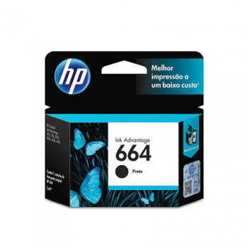 Cartucho de Tinta HP F6V29AB (664) Preto