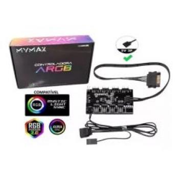 Controladora de Fan ARGB para Gabinete Gamer(MYC/ARGB44)