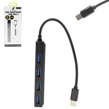 Hub USB 3.0  Adaptador Tipo-C com 4 Portas XC-HUB-9 X-Cell