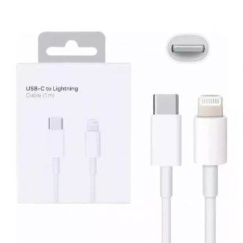 Cabo USB-C para Iphone Lightning 1 Metro Branco