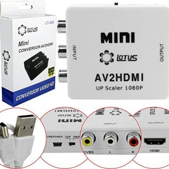 Conversor De Video RCA Para HDMI AV2-HDMI Lt-324 Lotus