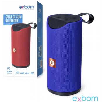 Caixa de Som Bluetooth Com Microfone SD/Aux/USB 5w Cores Sortidas CS-M31BT Exbom