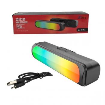 Caixa de Som Bluetooth 10w 1500mah LED RGB SD/USB