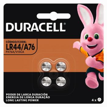 Pilha Alcalina LR44/A76 / PX76A com 4 Unidades Duracell
