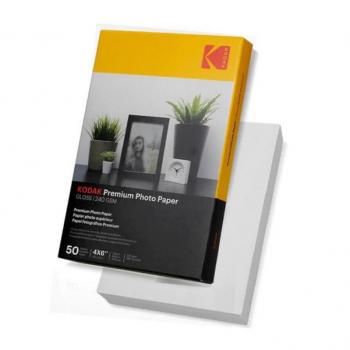 Papel Fotográfico 10x15 Brilho 240g Kodak 50 Folhas