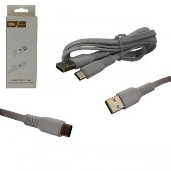 Cabo USB para USB-C 2.4a 1.2 Metros DCB-22 Dex