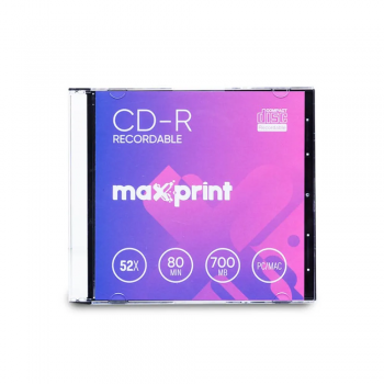 CD-R com Capa Acrílica 700/80/52x Maxprint