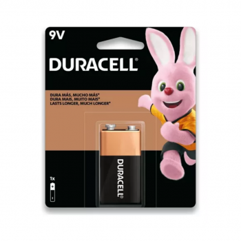 BATERIA 9V DURACELL PILHA ALCALINA