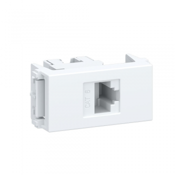 MÓDULO TOMADA INFORMÁTICA RJ45 CAT6 BRANCO MODULOPRO - I8