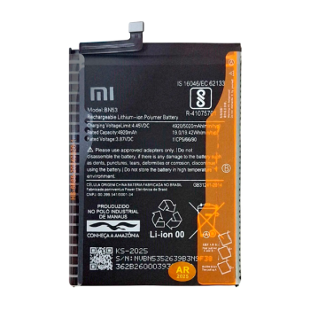 BATERIA XIAOMI NOTE 9 PRO / NOTE 10 PRO BN53 CHINA