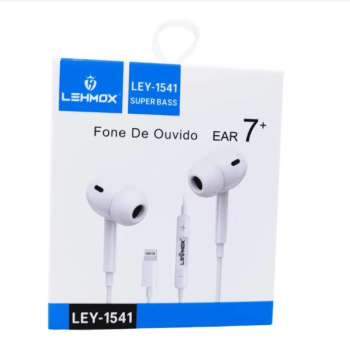 FONE LEHMOX IPHONE   COM FIO EAR 7+ LEY-1541