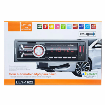 SOM AUTOMOTIVO MP3 PARA CARRO LEY-1622