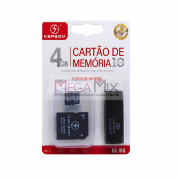 CARTÃO DE MEMÓRIA 4GB KAPBOM