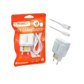 CARREGADOR LEHMOX USB PARA V8 SAQUINHO LE-522