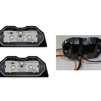 LUZ CARRETA 12V OUTLIERS LED PLACA BRANCO