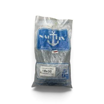 PREGO NAUTFIX GALVANIZADO FOGO LISO 1KG