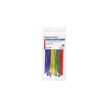 ABRACADEIRA NYLON HELLERMANN CORES 4.6X20CM C/100
