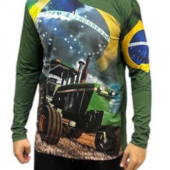 CAMISETA ORO ML REF.256 BRASIL AGROUV50+