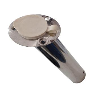 PORTA VARA BARCO INOX INCLINADO C/TAMPA