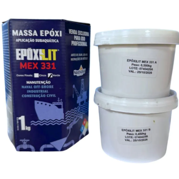COLA MASSA SUBAQUATICA EPOXILIT MEX331 A+B 1KG