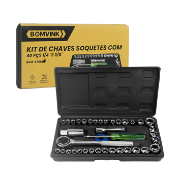 CHAVES SOQUETE KIT BOMVINK BOM-3906 C/40PCS