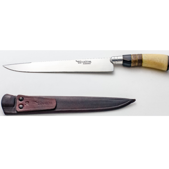 FACA ARTESANAL GAUCHA CABO OSSO/MADEIRA/CHIFRE 2008OMC