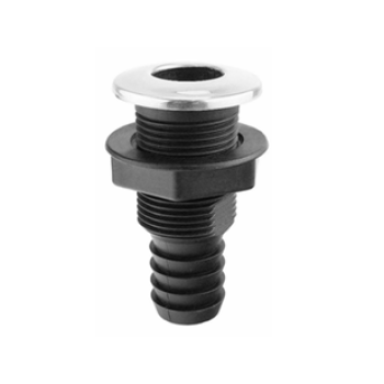 SAIDA AGUA PVC PRETO/INOX