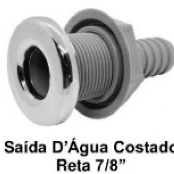 SAIDA AGUA PVC 7/8“ SN-277 CINZA/CROMADO