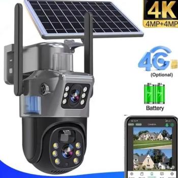 CAMERA DE SEGURANCA SOLAR 4G/WI-FI PTZ AITEK SIGMA S8122