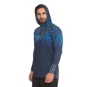 CAMISETA ORO ML REF.450 CAPUZ TEIA DEGRADE UV50+