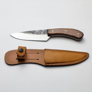 FACA ARTESANAL GAUCHA CURVADA CABO MADEIRA 10CM