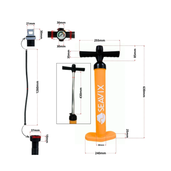 INFLADOR MANUAL SEAVIX C/MARCADOR