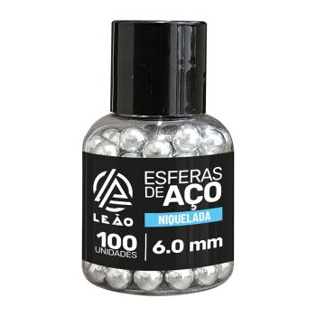 ESFERA AIRGUN NICKEL LEAO 6.0MM C/100