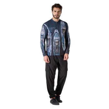 CAMISETA ORO ML REF.234 CAIAQUE AZUL UV50+ C/ZIPER