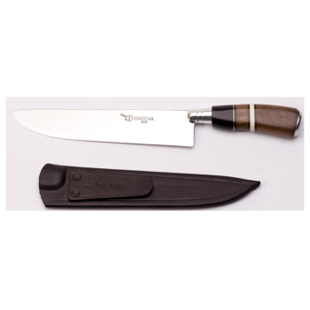 FACA ARTESANAL INOX GAUCHA CABO MADEIRA/CHIFRE 1007MCC